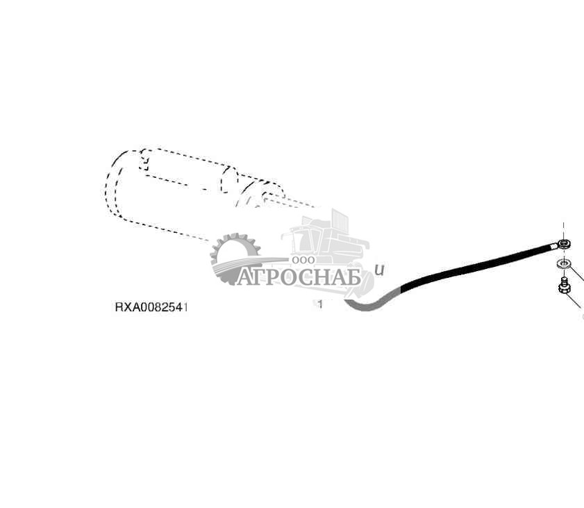 КАБЕЛЬ СОЕДИНЕНИЯ НА МАССУ КАБИНЫ И ШАССИ 